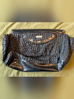 Miche Black Woven Textured Purse Cover